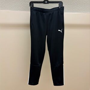 Puma Women's Black Joggers with White Accents
